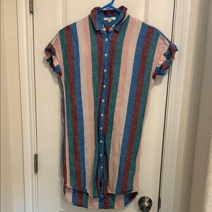 Madewell Multicolor Striped Casual Dress